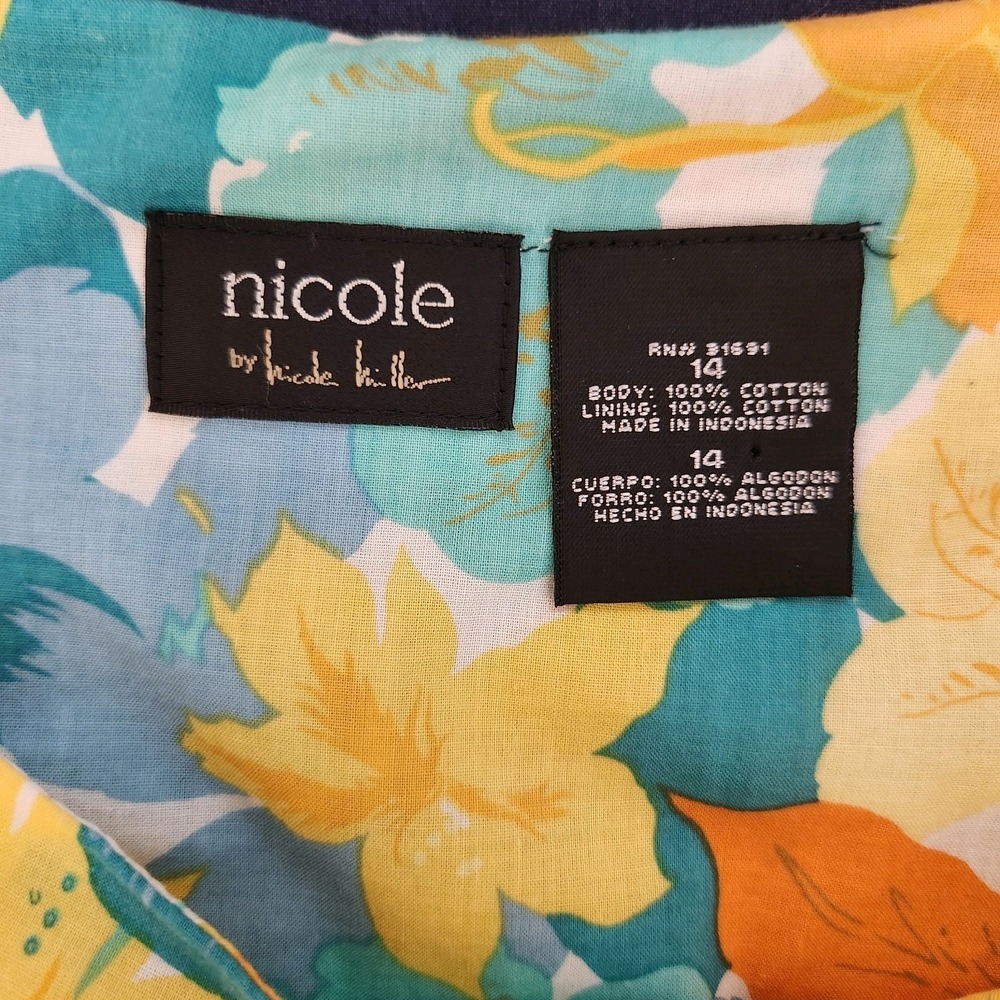 Nicole Miller Spring/Summer Floral Cottagecore/Indie/Y2K Tiered Skirt 14 - Picture 5 of 10